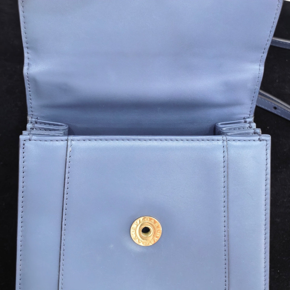 Bvlgari - Serpenti Forever Accordion Bag - Leather - Blue - (mini)