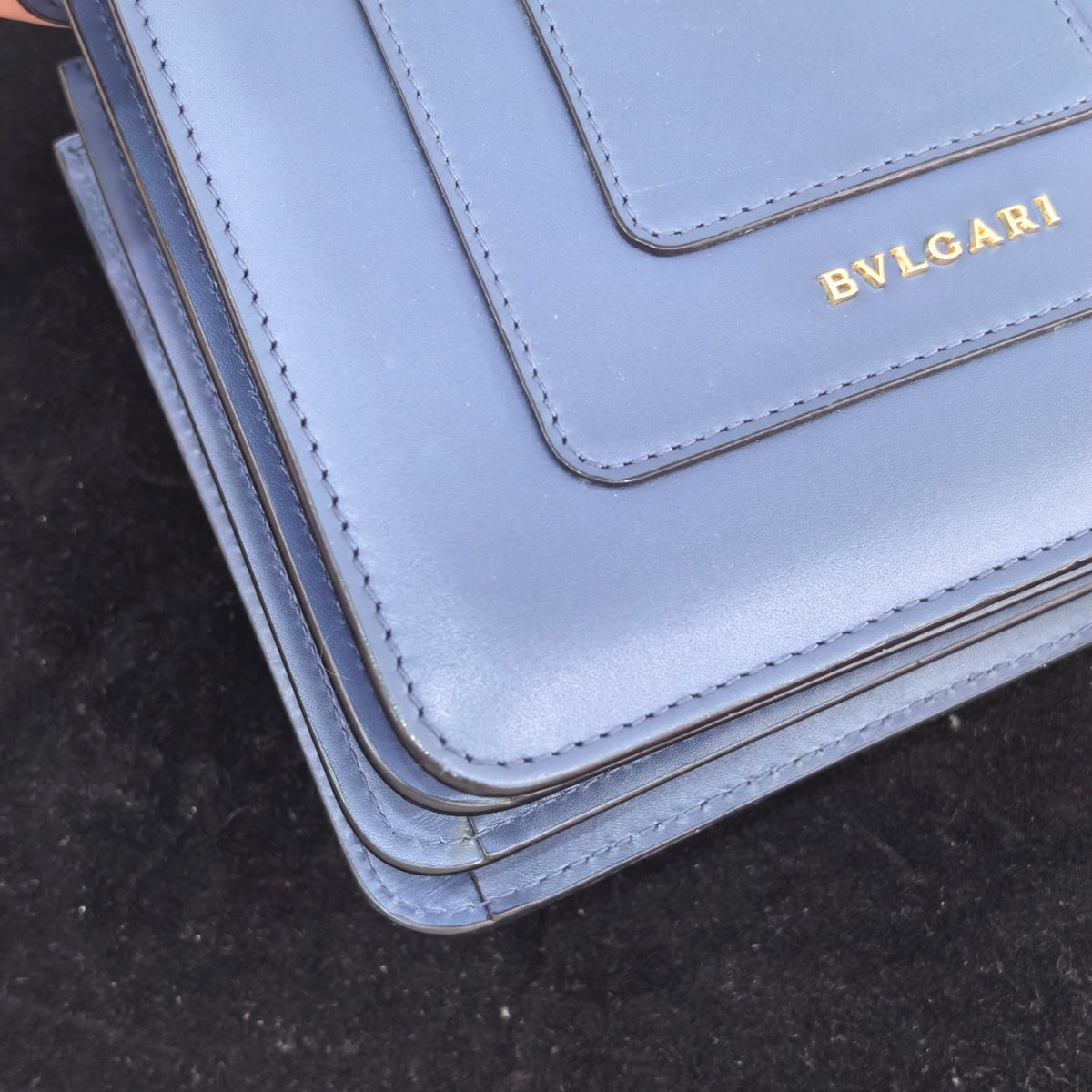 Bvlgari - Serpenti Forever Accordion Bag - Leather - Blue - (mini)