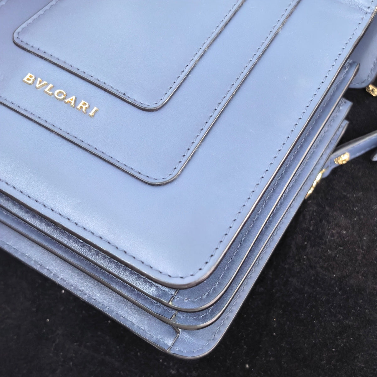 Bvlgari - Serpenti Forever Accordion Bag - Leather - Blue - (mini)