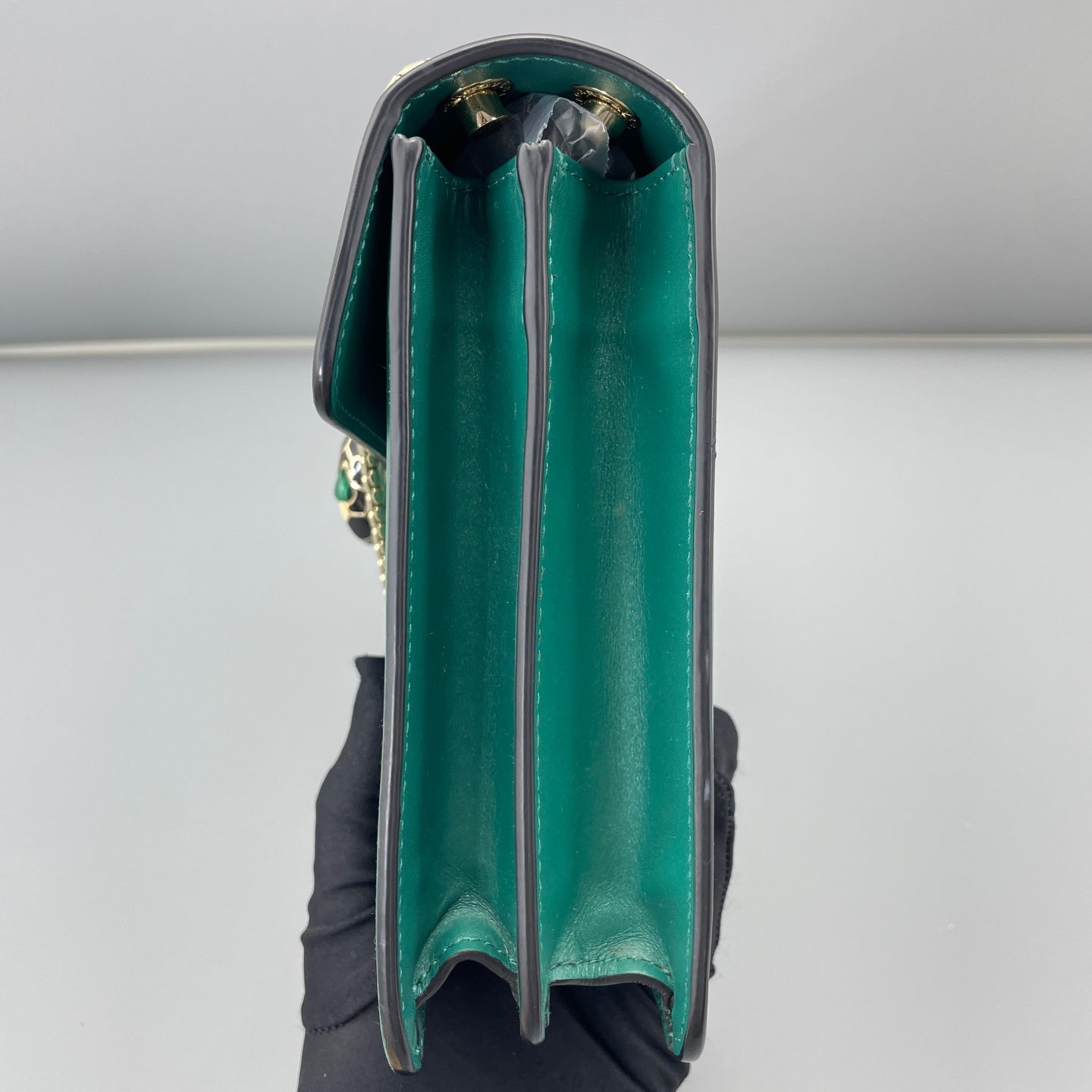 Bvlgari - Serpenti Forever Accordion Bag - Leather - Green - (Medium)