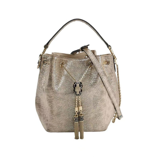 Bvlgari - Serpenti Forever Bucket Bag - Snakeskin - Gold - (small)