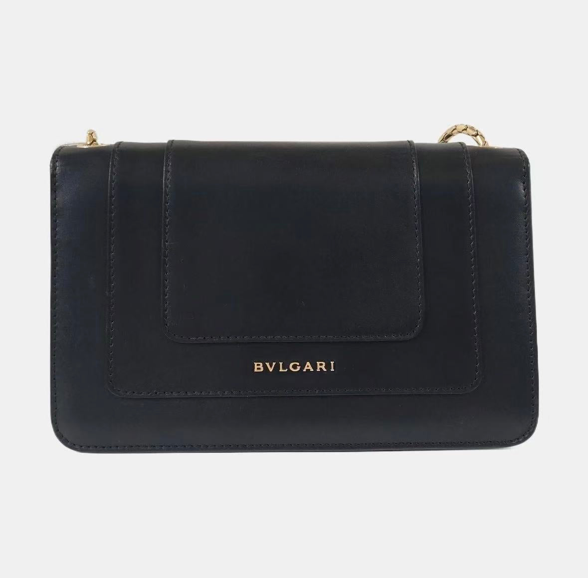 Bvlgari - Serpenti Forever - Calfskin leather - Black - (Small)