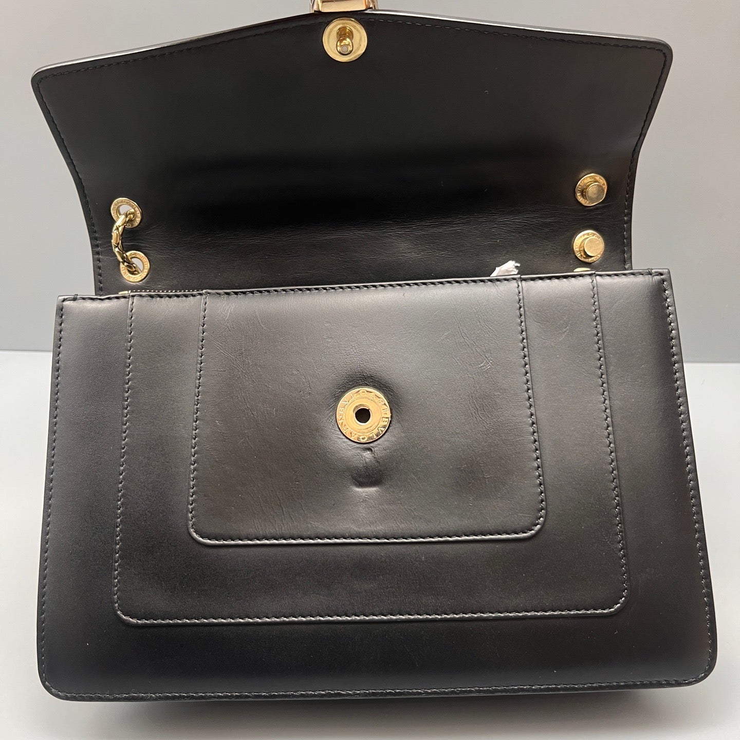 Bvlgari - Serpenti Forever Chain Bag - Calfskin leather - Black - (medium)