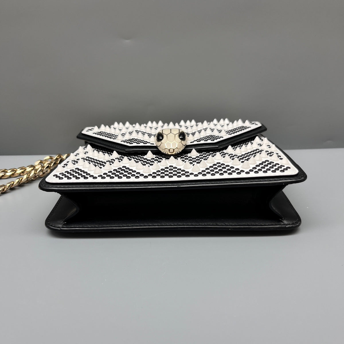 Bvlgari - Serpenti Forever Chain Bag - Leather - White - (mini)