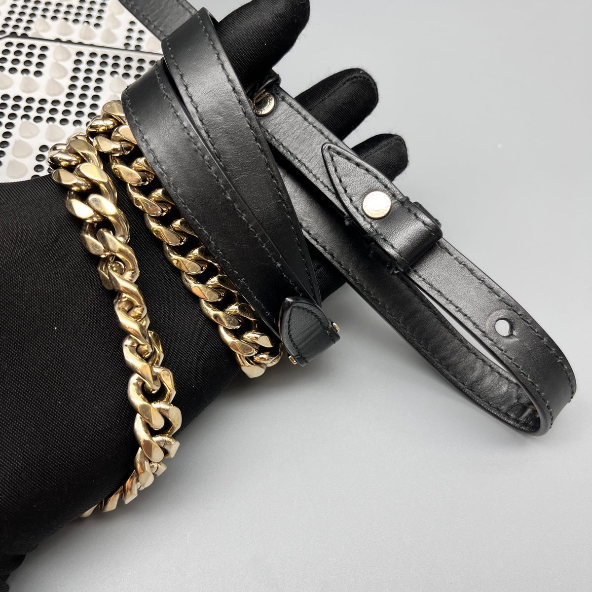 Bvlgari - Serpenti Forever Chain Bag - Leather - White - (mini)