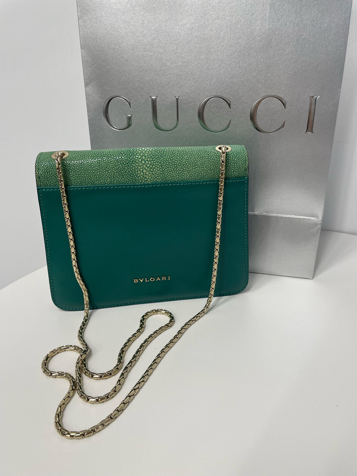Bvlgari - Serpenti Forever - Exotic leathers - Stingray - Green