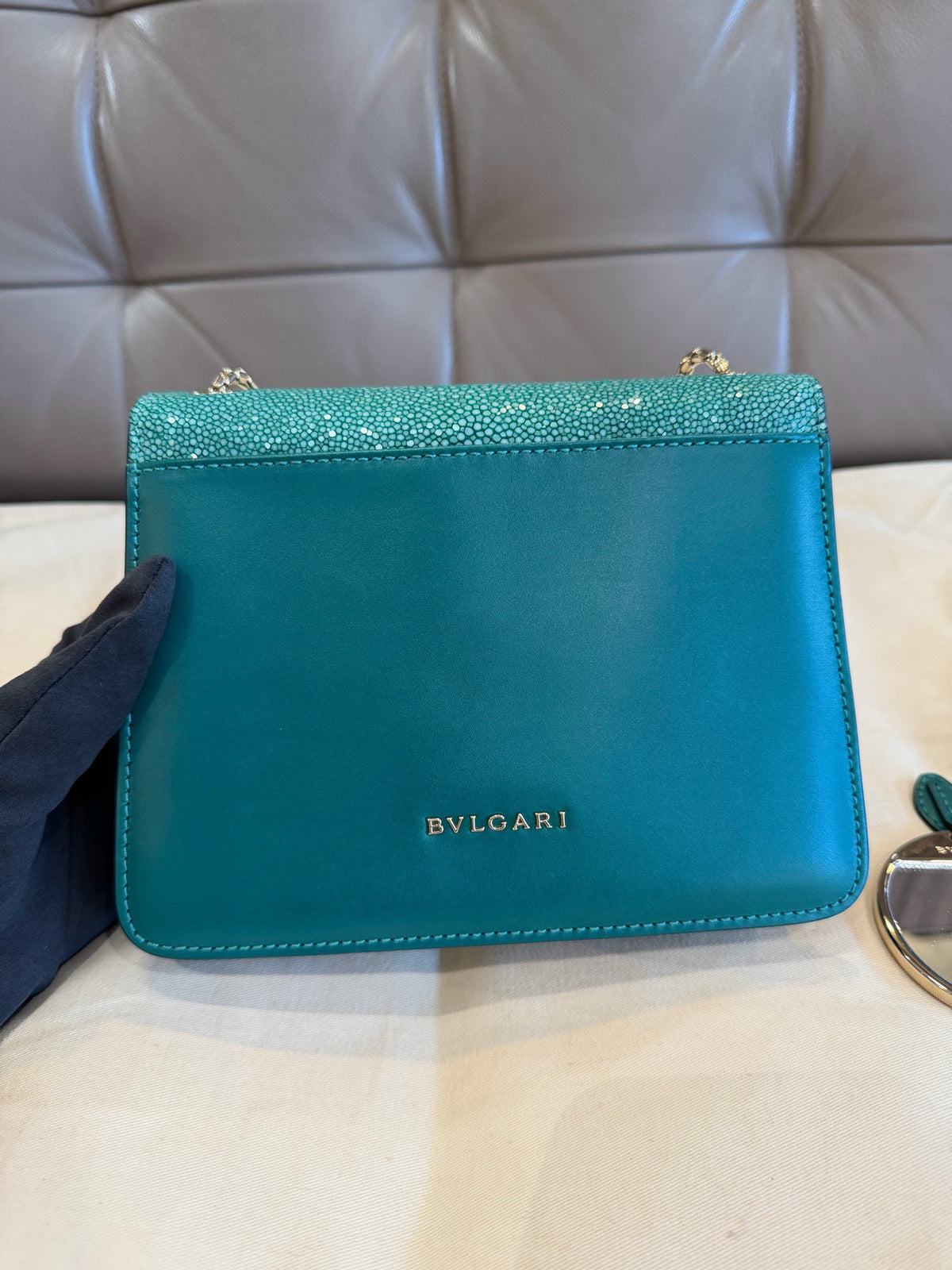 Bvlgari - Serpenti Forever - Exotic leathers - Stingray - Green