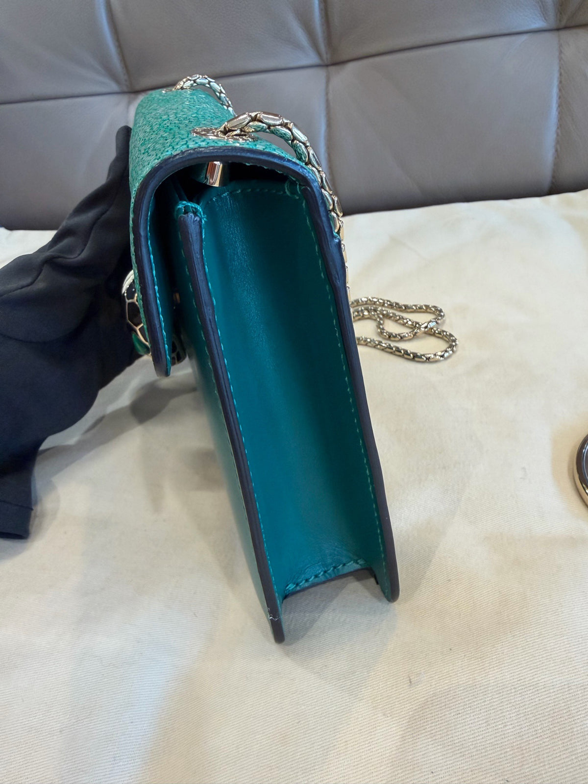 Bvlgari - Serpenti Forever - Exotic leathers - Stingray - Green
