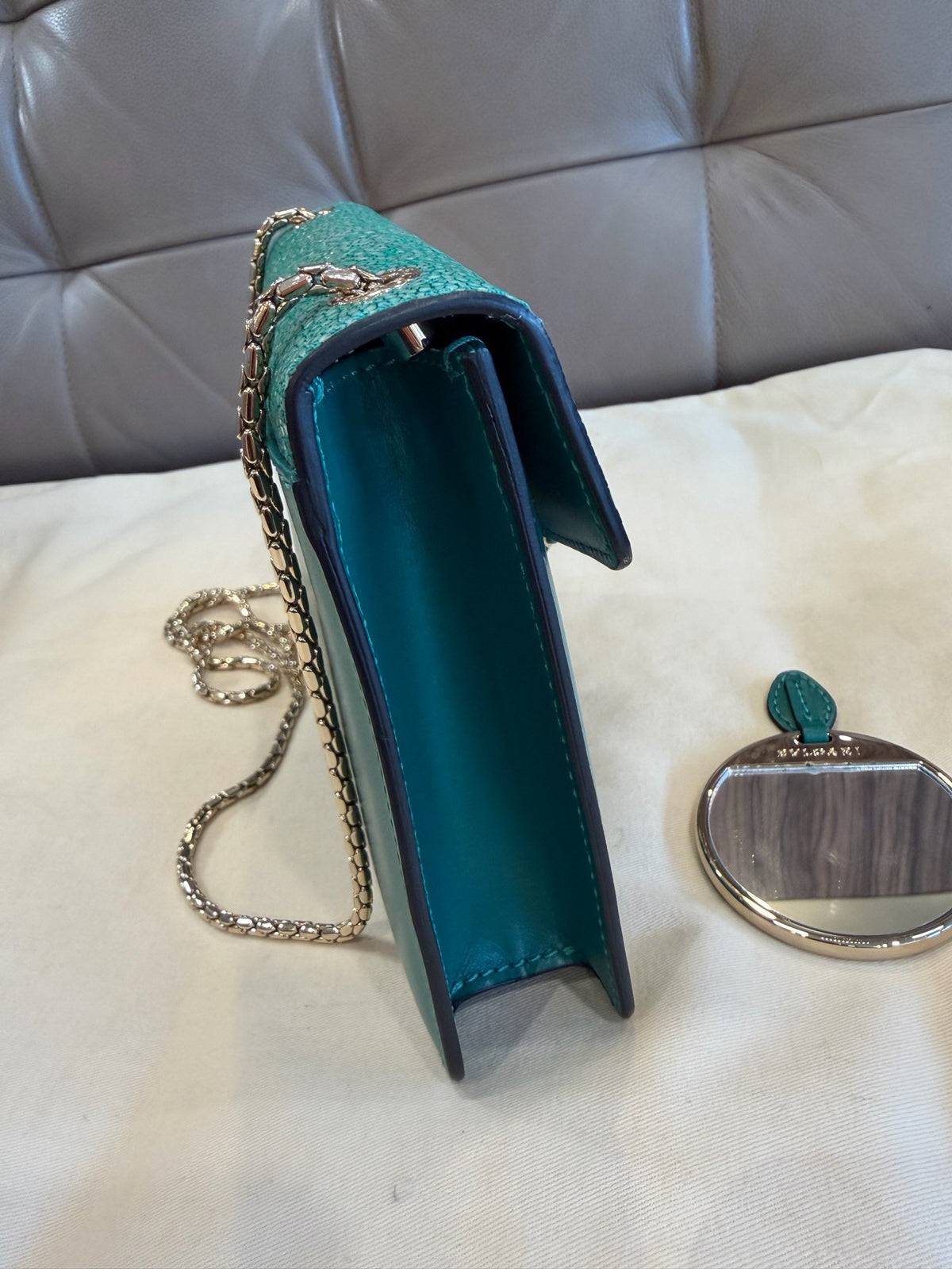 Bvlgari - Serpenti Forever - Exotic leathers - Stingray - Green