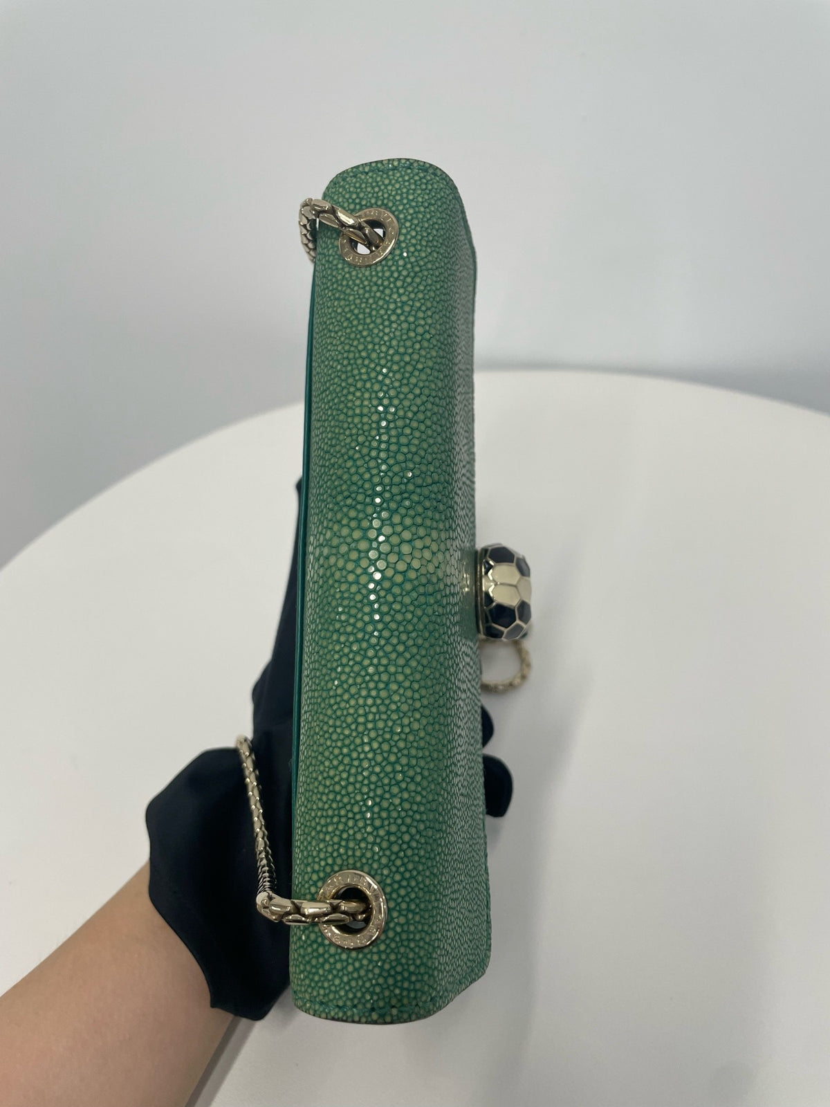 Bvlgari - Serpenti Forever - Exotic leathers - Stingray - Green