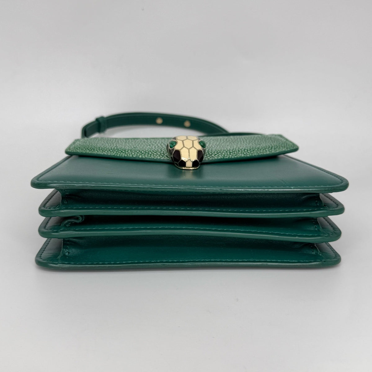 Bvlgari - Serpenti Forever - Exotic leathers - Stingray - Green - (small)