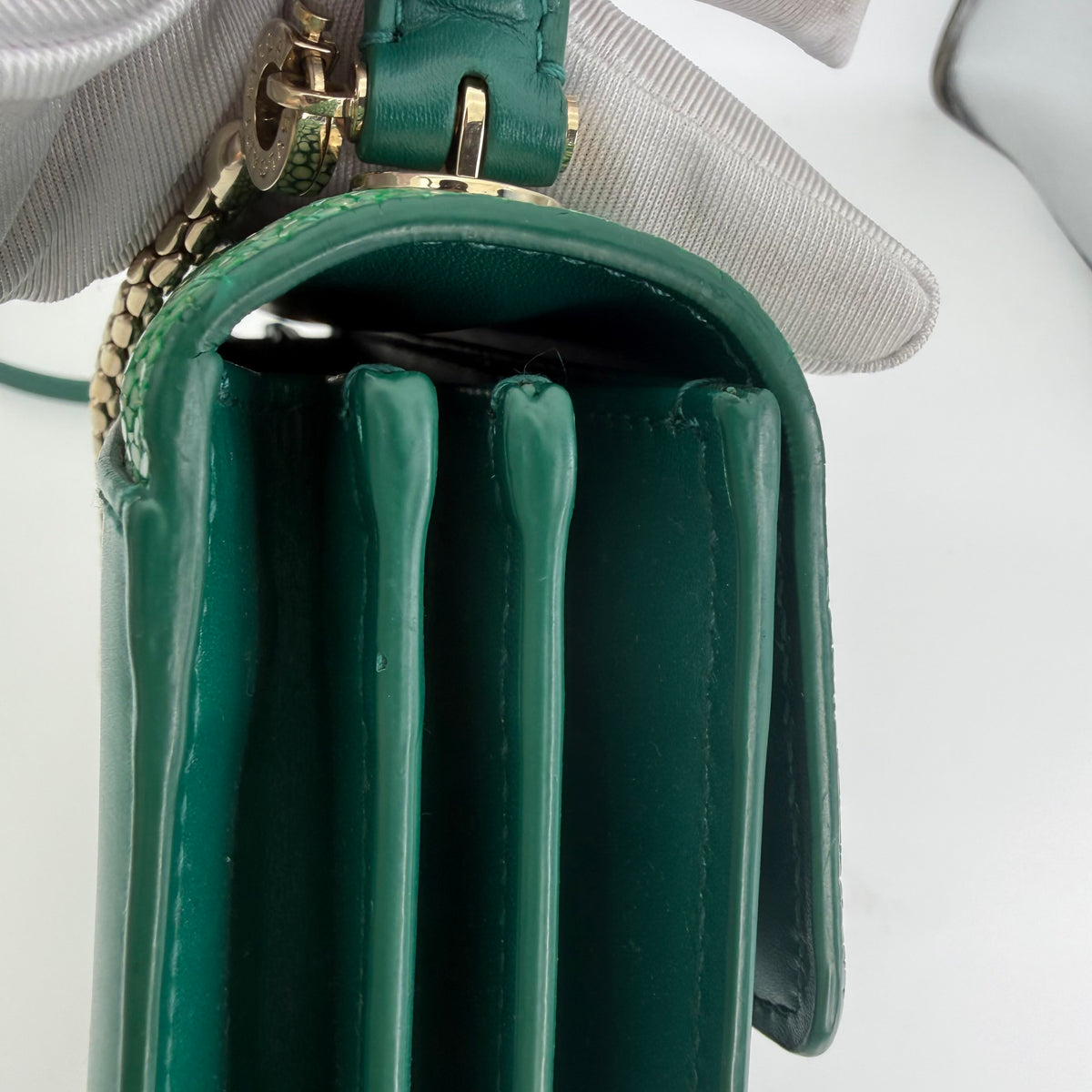 Bvlgari - Serpenti Forever - Exotic leathers - Stingray - Green - (small)