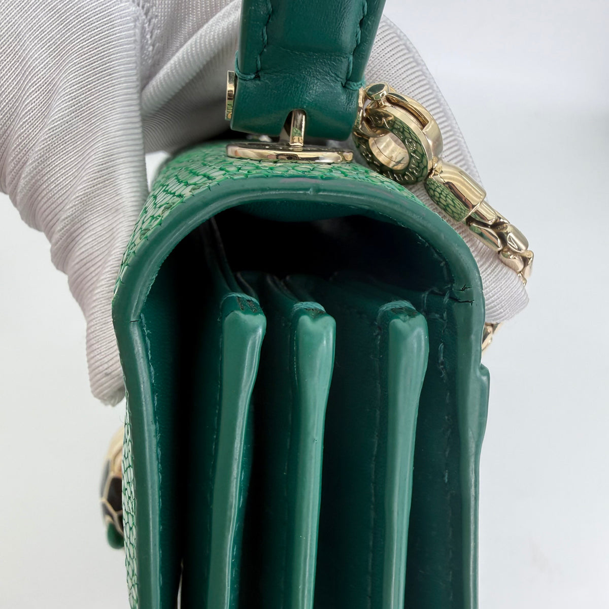 Bvlgari - Serpenti Forever - Exotic leathers - Stingray - Green - (small)