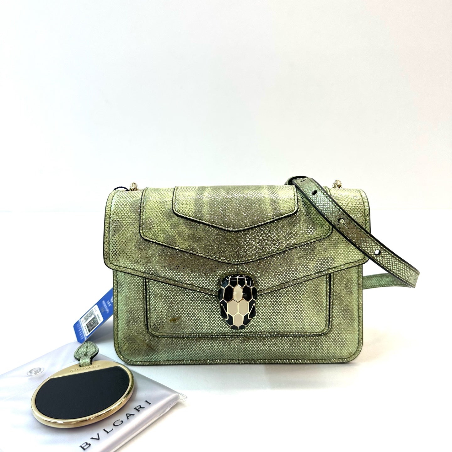 Bvlgari - Serpenti Forever - Exotic leathers - Water snake - Green - (small)