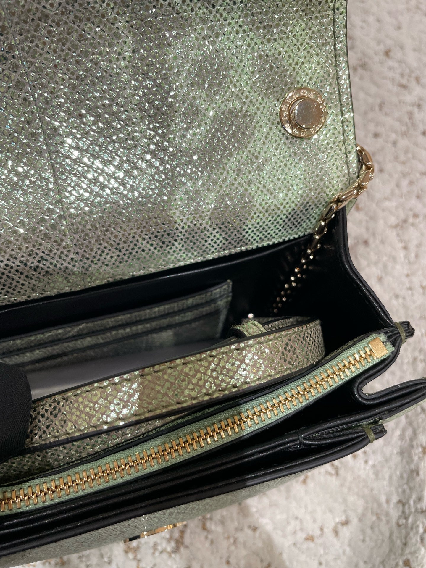 Bvlgari - Serpenti Forever - Exotic leathers - Water snake - Green - (small)