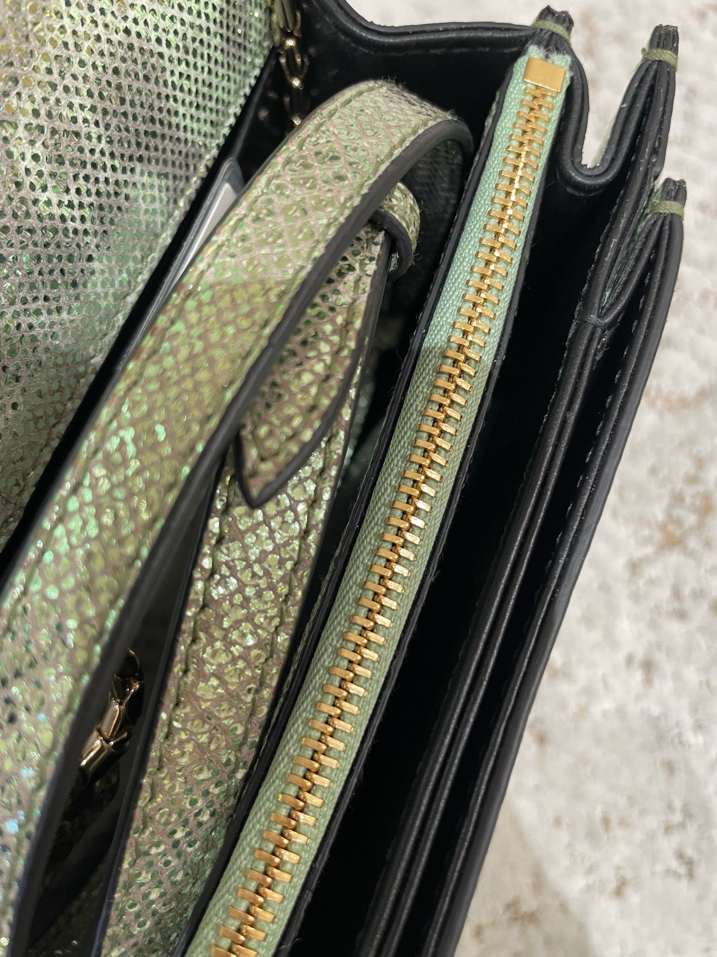 Bvlgari - Serpenti Forever - Exotic leathers - Water snake - Green - (small)