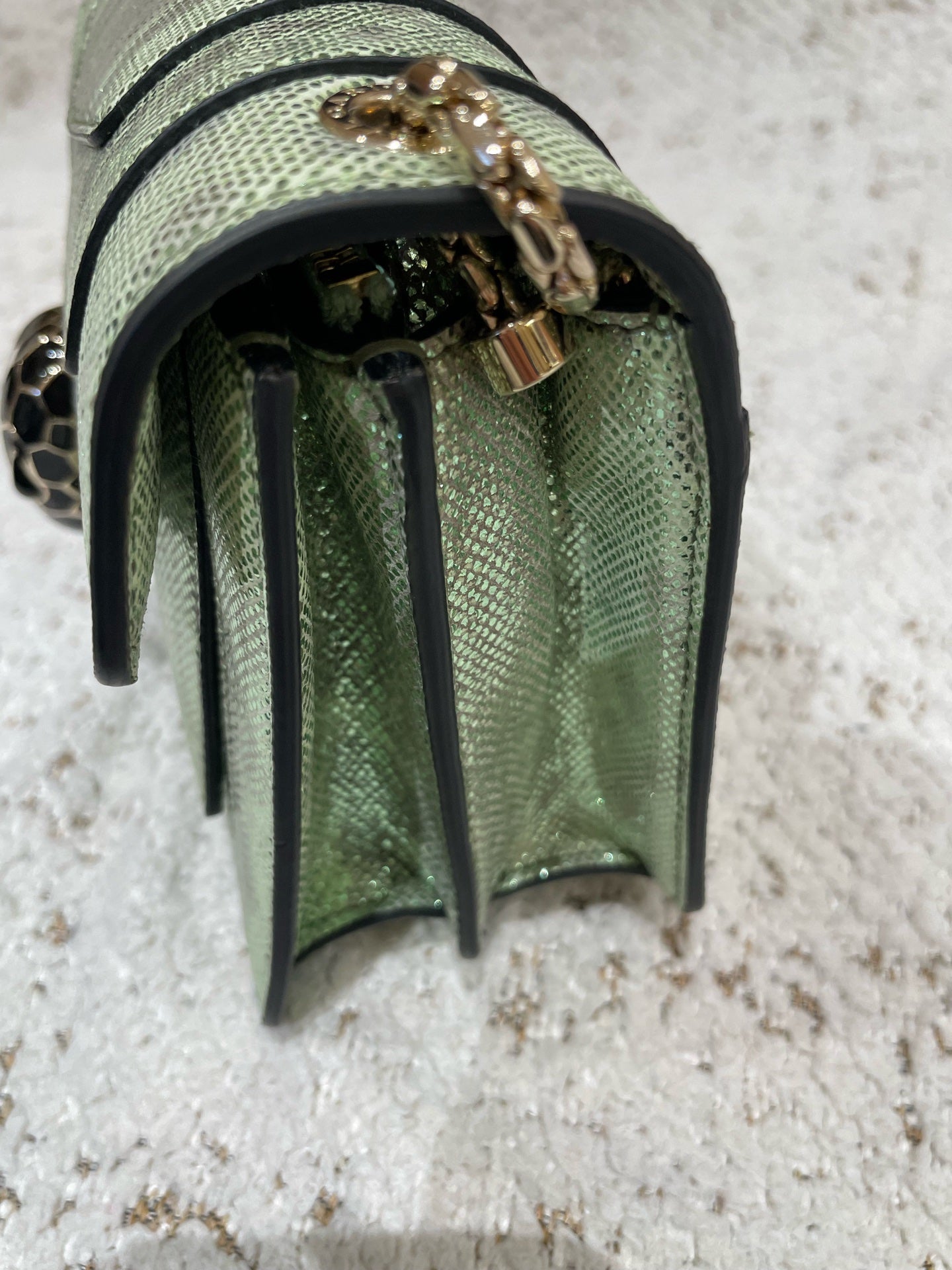 Bvlgari - Serpenti Forever - Exotic leathers - Water snake - Green - (small)