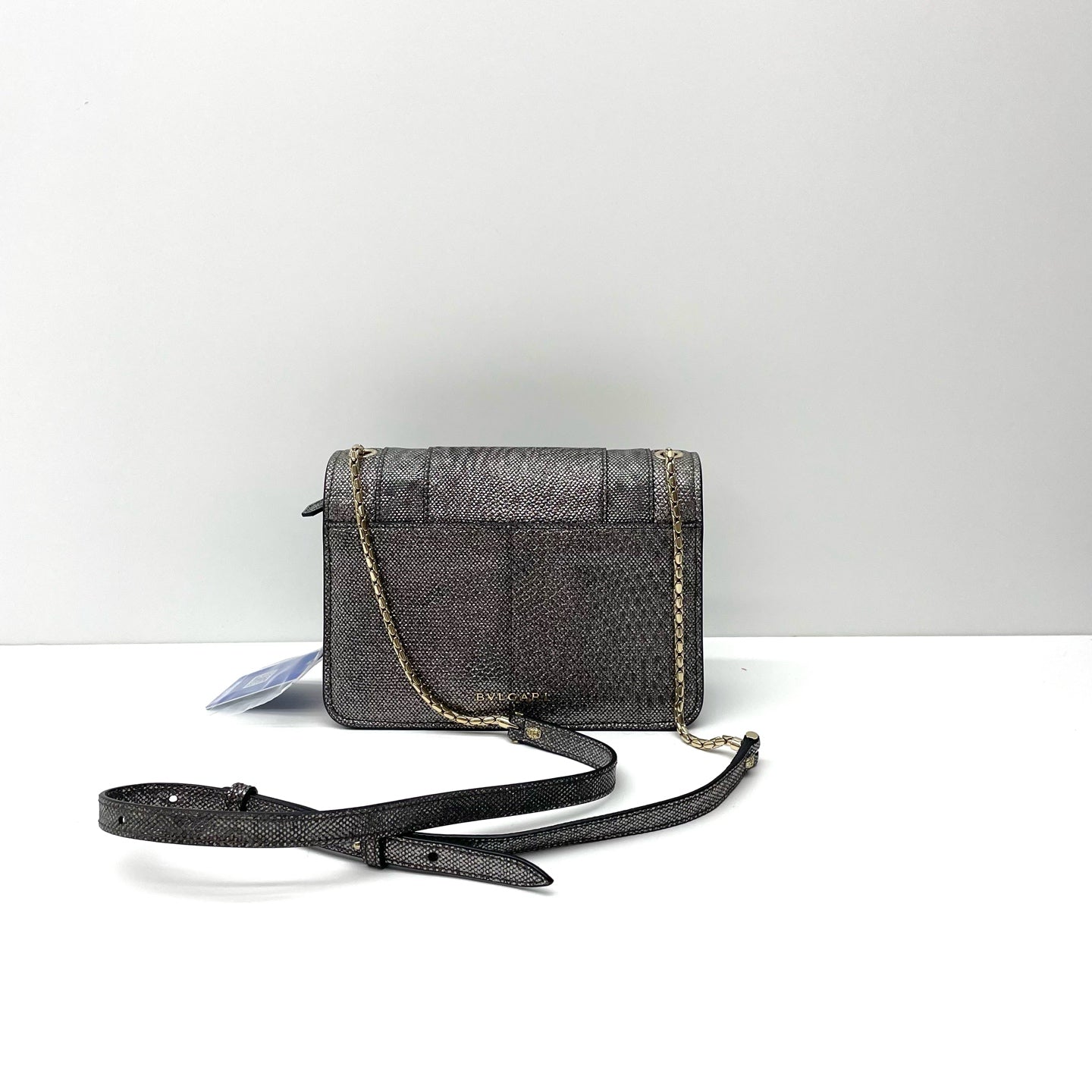 Bvlgari - Serpenti Forever - Exotic leathers - Water snake - Silver - (mini)