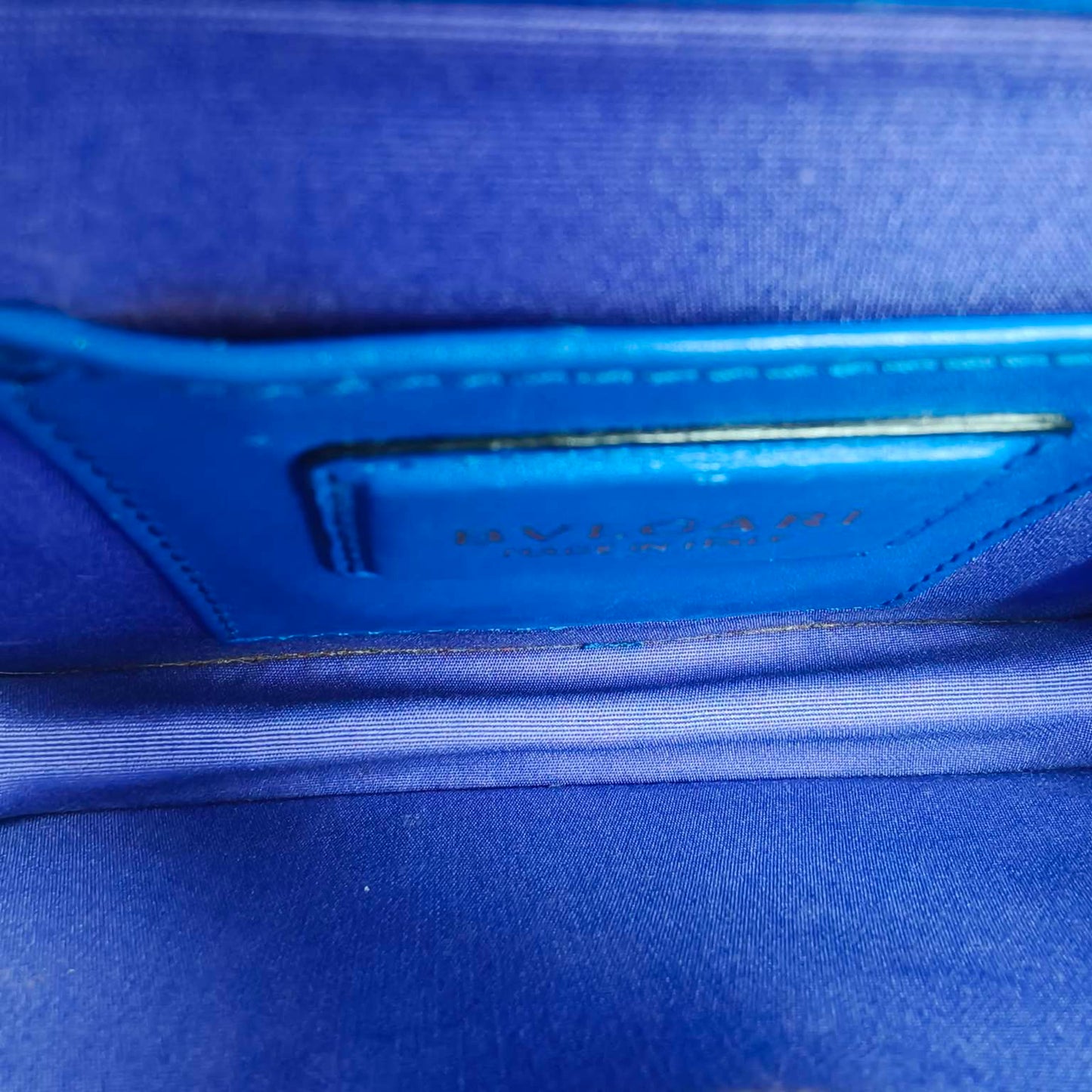 Bvlgari - Serpenti Forever Flap Bag - Leather - Blue - (Small)