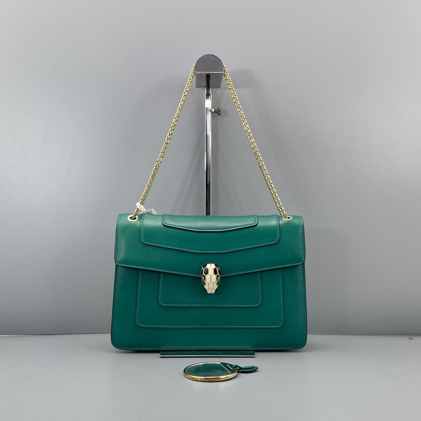 Bvlgari - Serpenti Forever Flap Bag - Leather - Green - (medium)