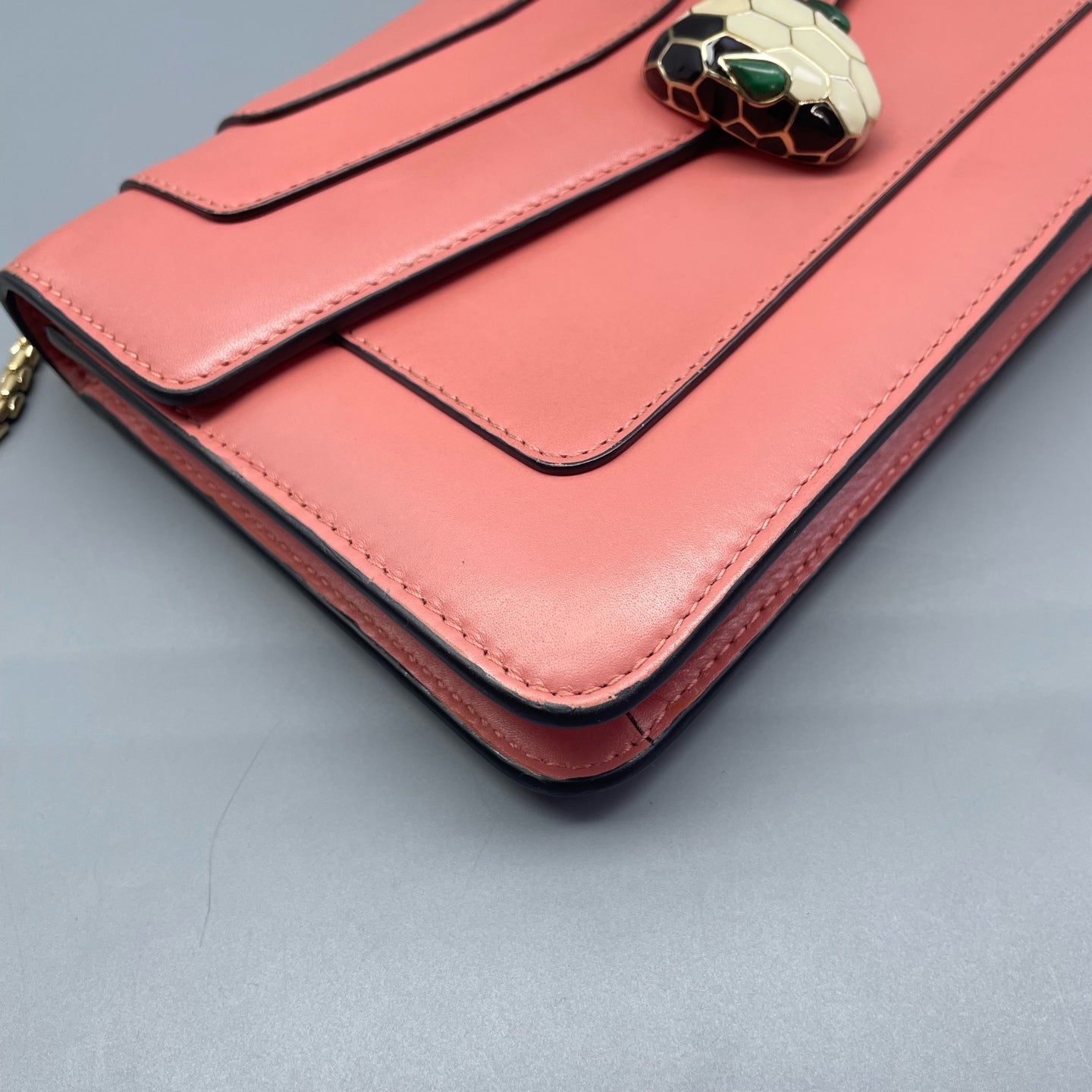 Bvlgari - Serpenti Forever Flap Bag - Leather - Pink - (Small)