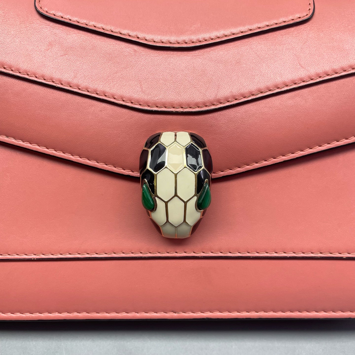 Bvlgari - Serpenti Forever Flap Bag - Leather - Pink - (Small)