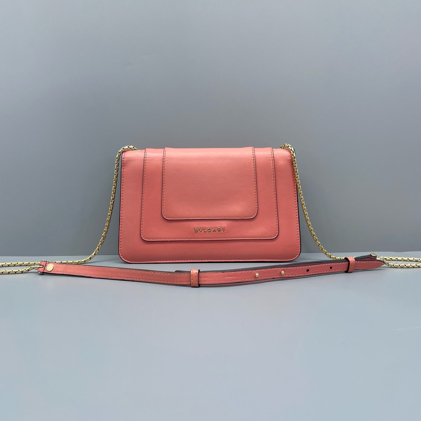 Bvlgari - Serpenti Forever Flap Bag - Leather - Pink - (Small)