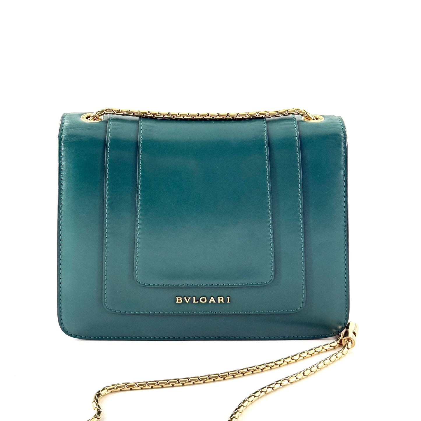 Bvlgari - Serpenti Forever Flap Bag - Smooth calf leather - Green - (Mini)