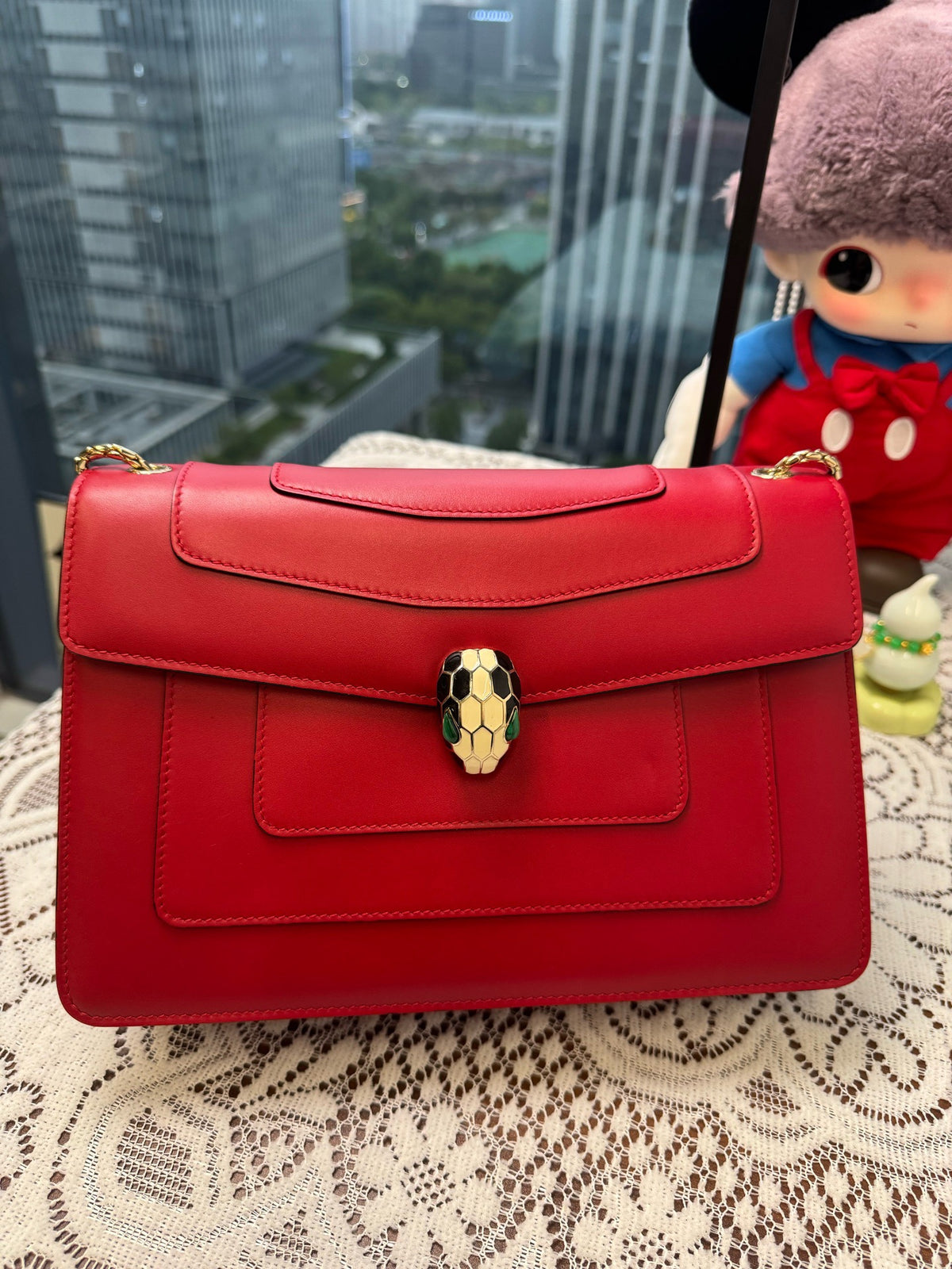 Bvlgari - Serpenti Forever Large - Leather - Red - (large)