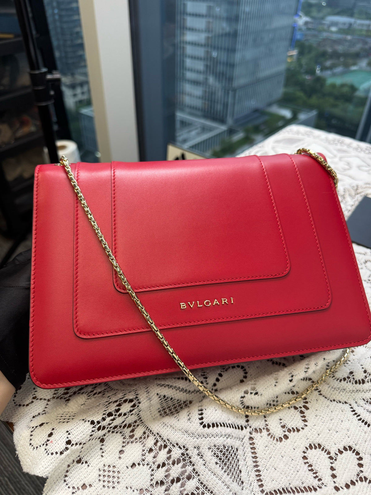 Bvlgari - Serpenti Forever Large - Leather - Red - (large)