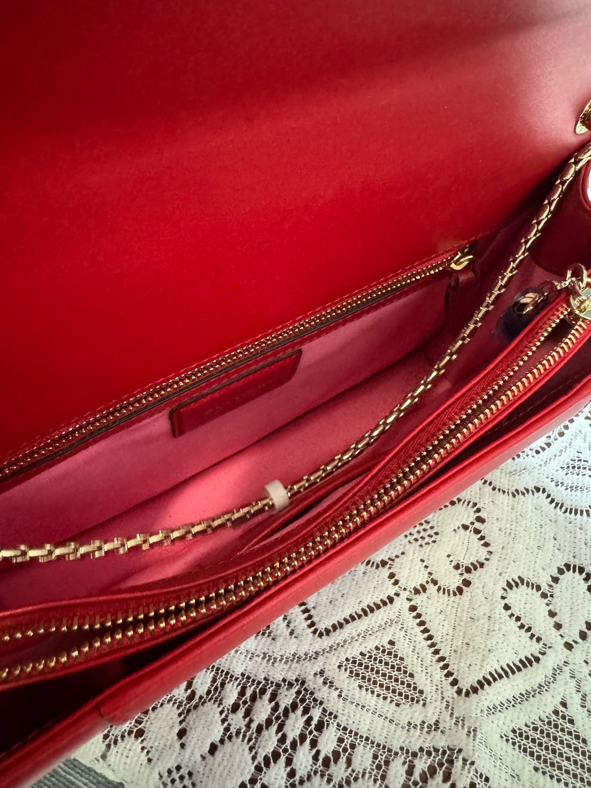 Bvlgari - Serpenti Forever Large - Leather - Red - (large)