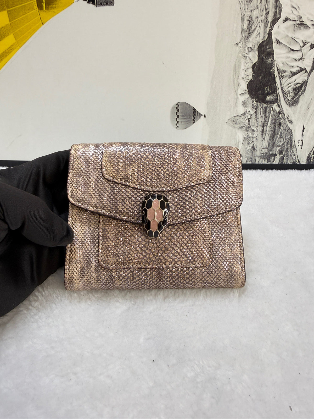 Bvlgari - Serpenti Forever - Leather - Beige - (small)