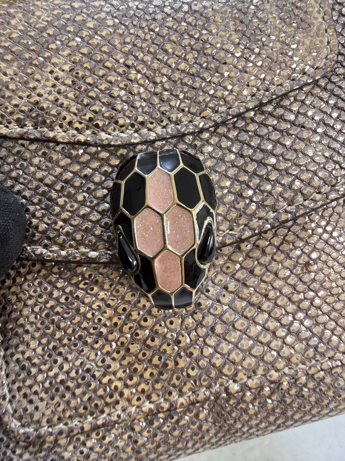 Bvlgari - Serpenti Forever - Leather - Beige - (small)