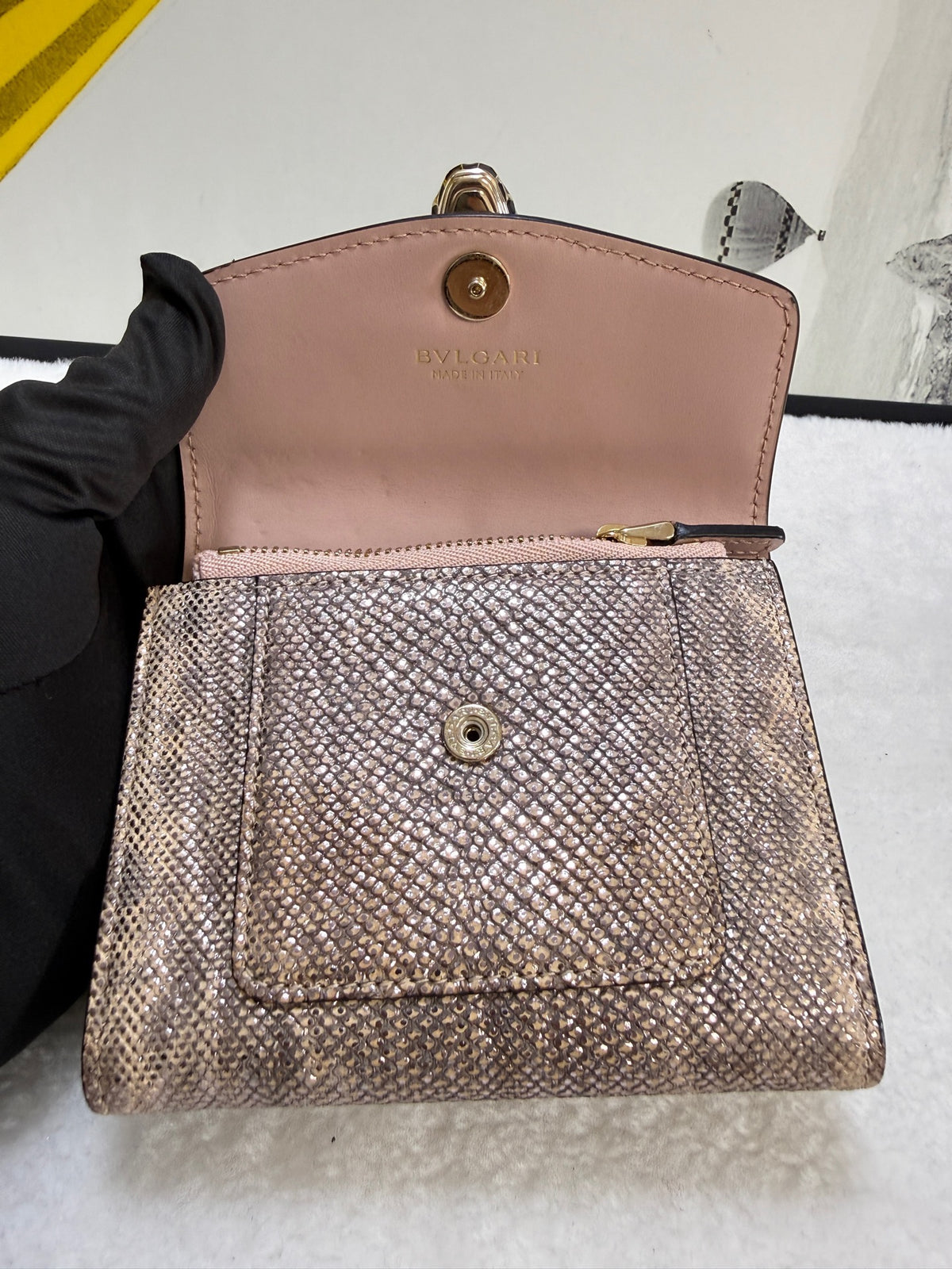 Bvlgari - Serpenti Forever - Leather - Beige - (small)