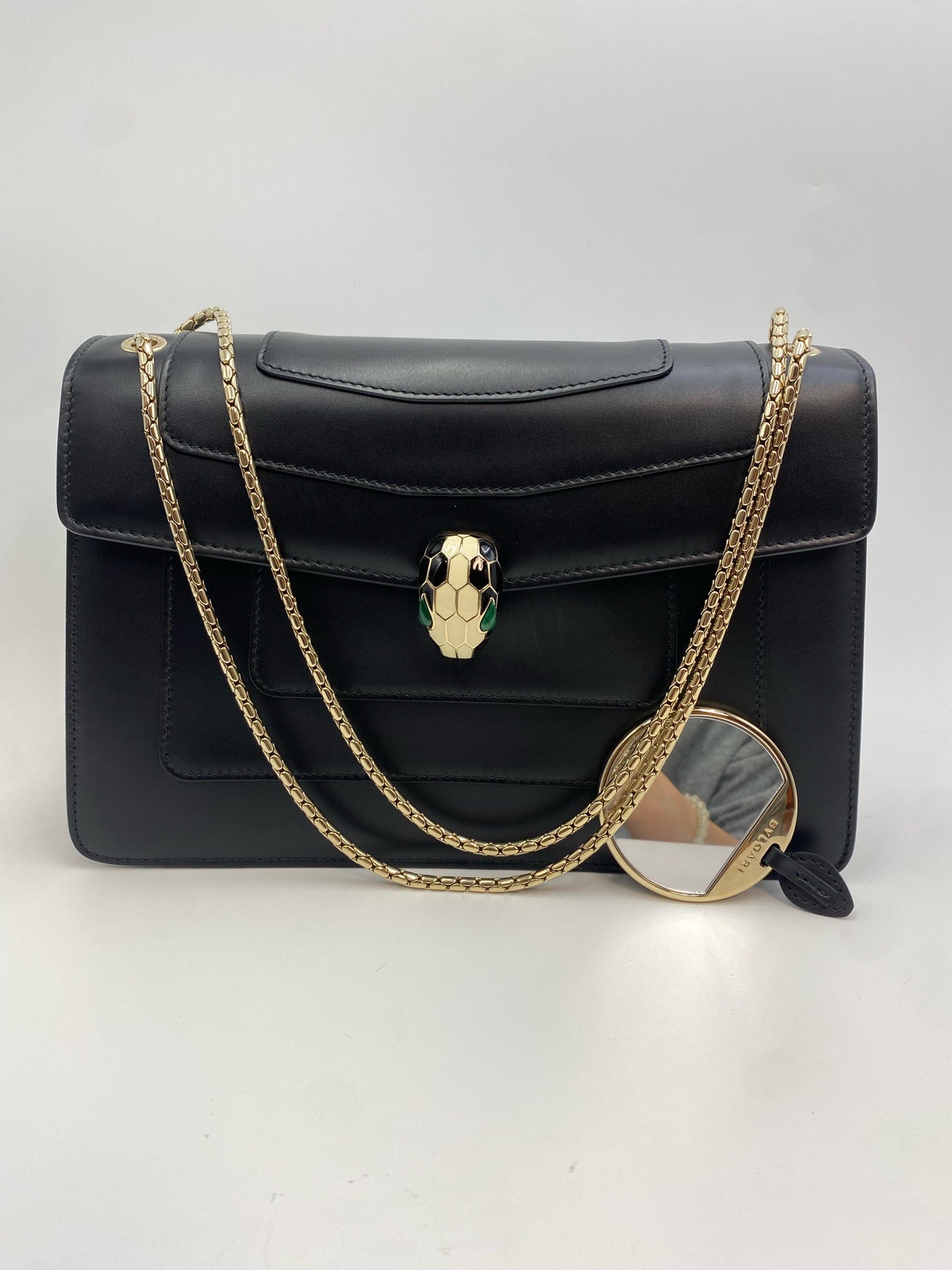 Bvlgari - Serpenti Forever - Leather - Black - (medium)