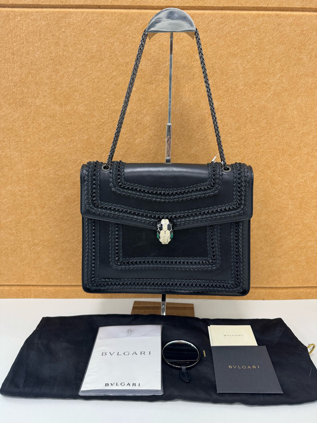 Bvlgari - Serpenti Forever - Leather - Black - (medium)
