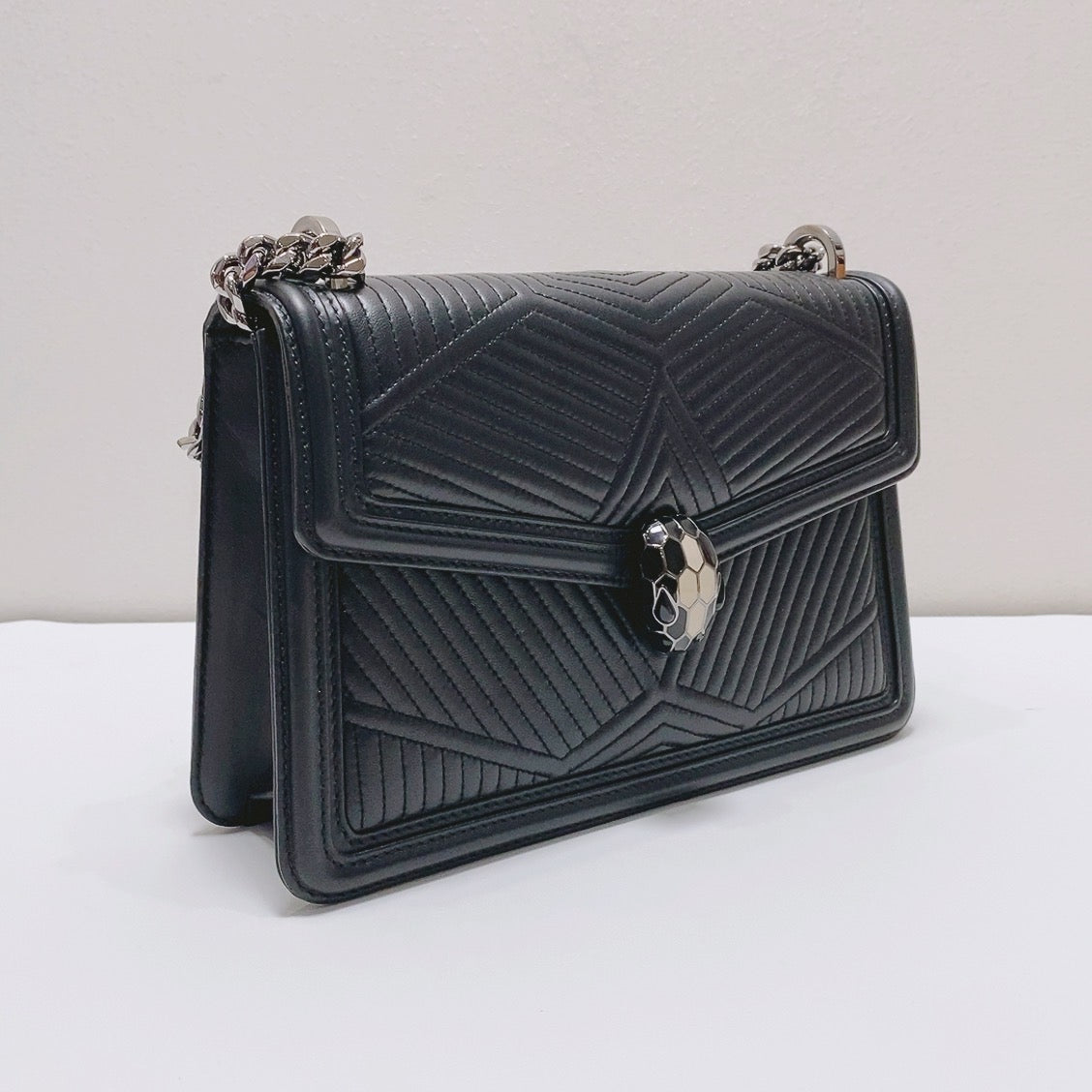 Bvlgari - Serpenti Forever - Leather - Black - (medium)
