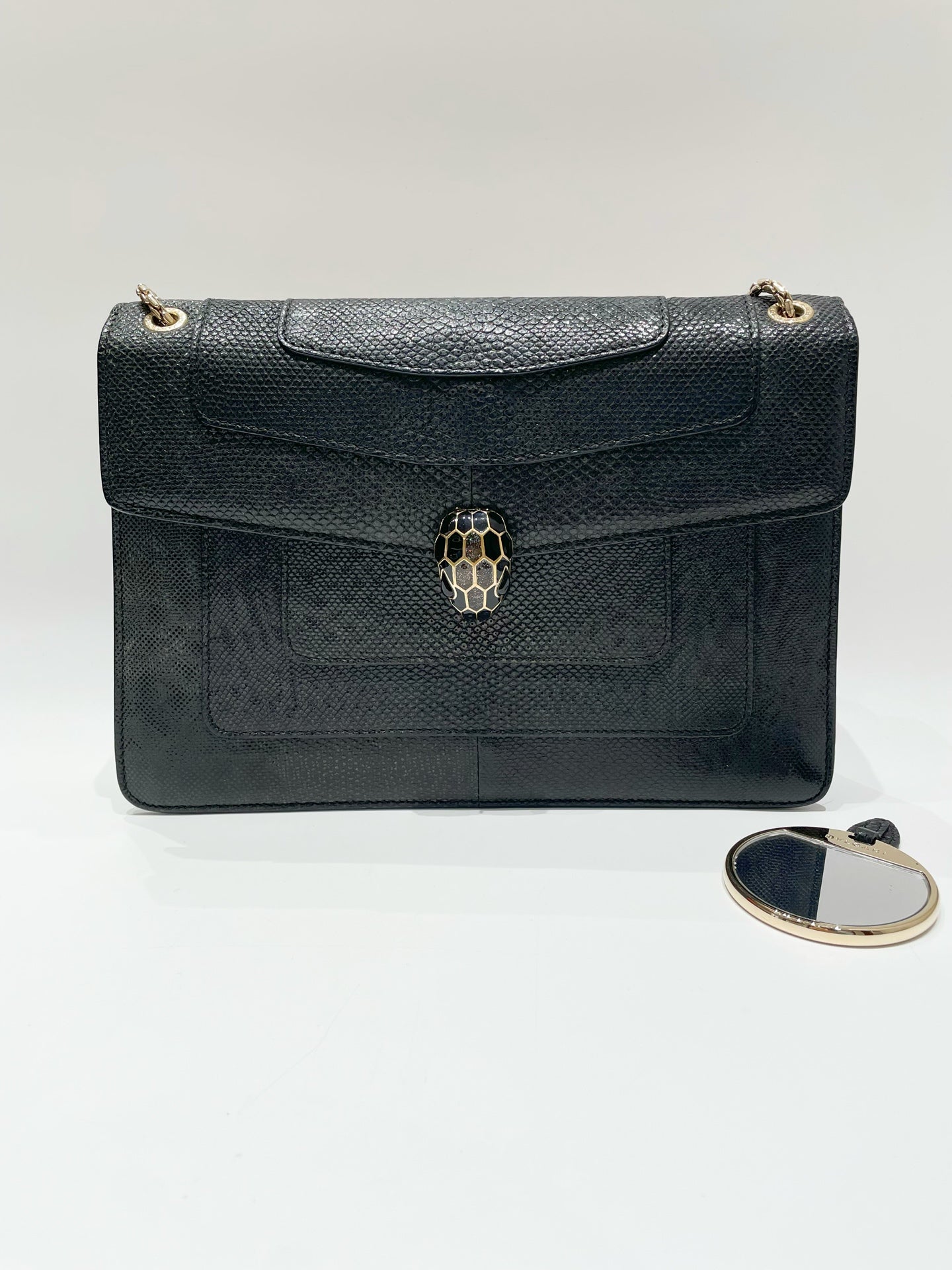 Bvlgari - Serpenti Forever - Leather - Black - (medium)