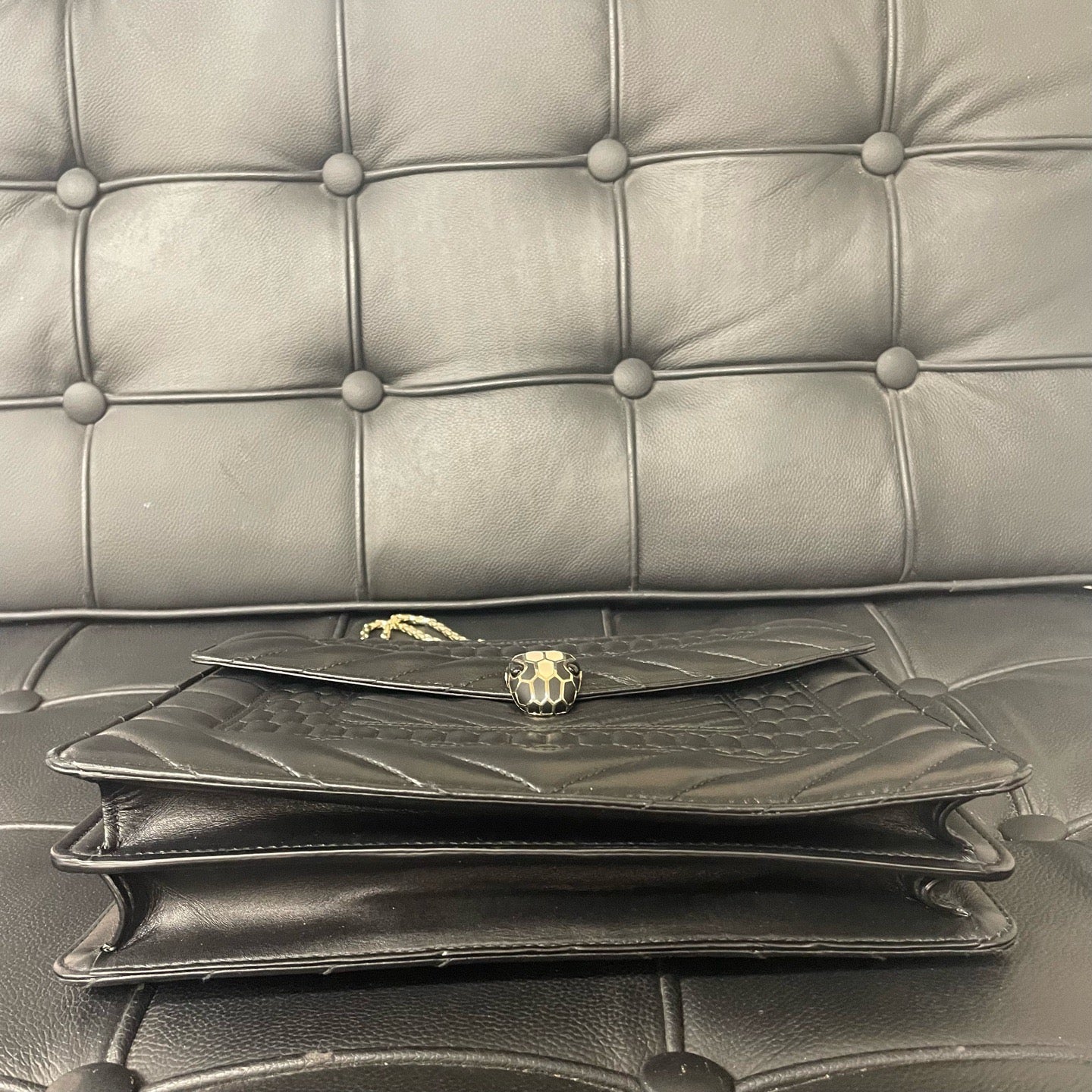 Bvlgari - Serpenti Forever - Leather - Black - (medium)