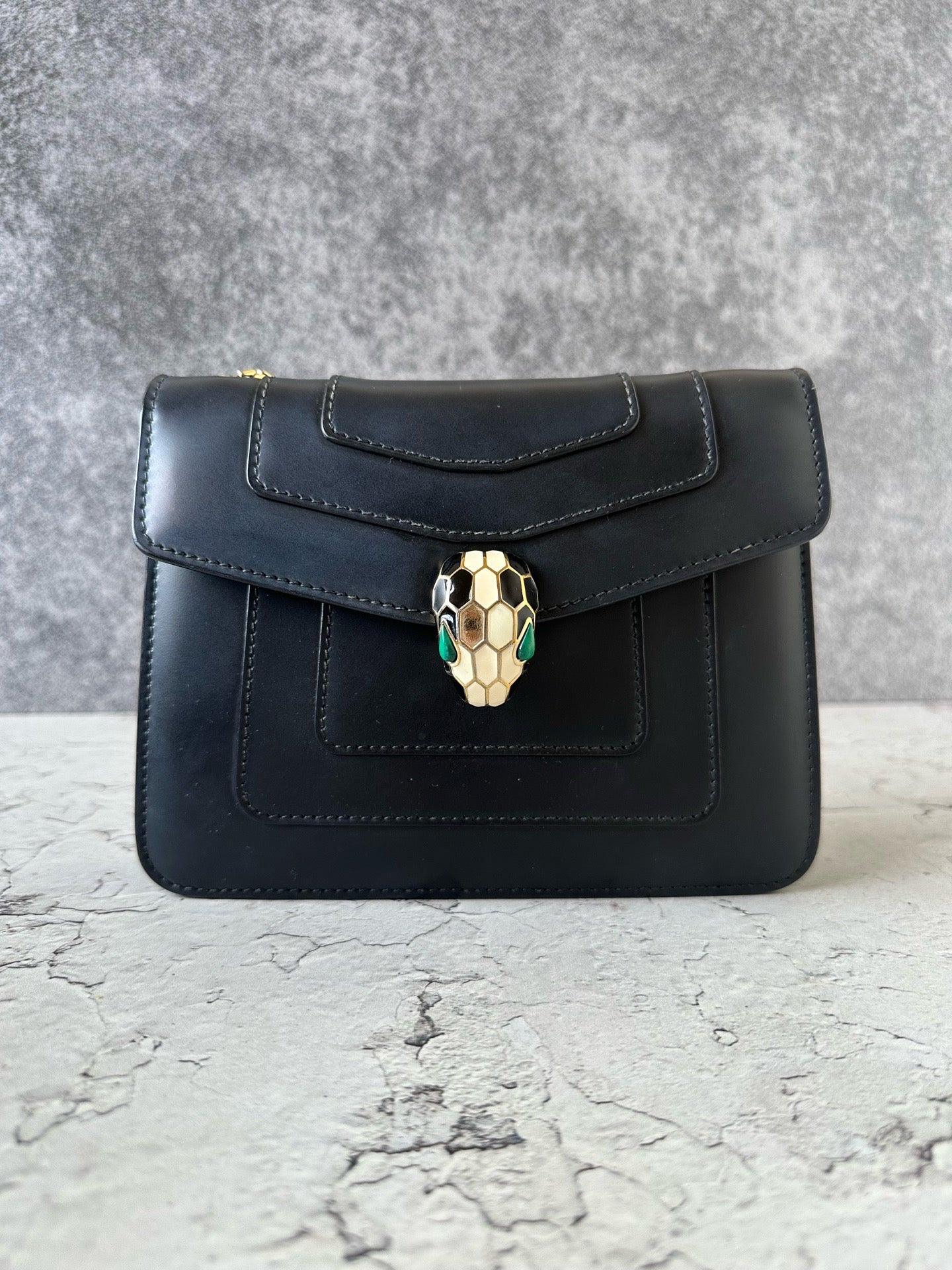 Bvlgari - Serpenti Forever - Leather - Black - (small)