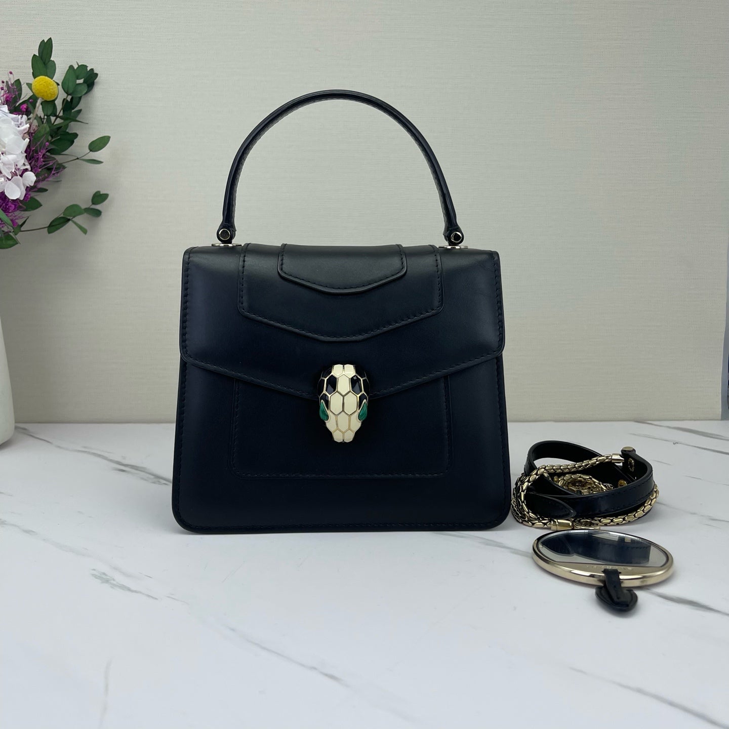 Bvlgari - Serpenti Forever - Leather - Black - (small)