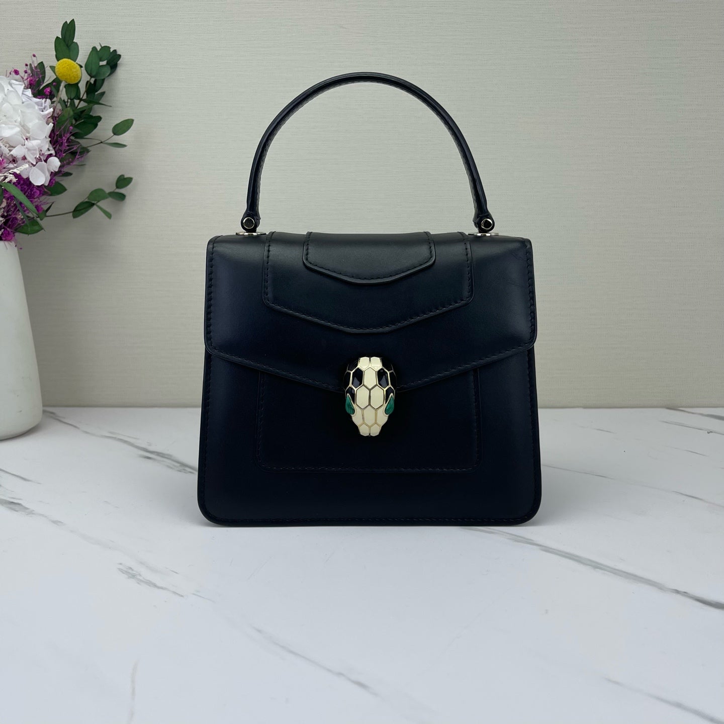 Bvlgari - Serpenti Forever - Leather - Black - (small)