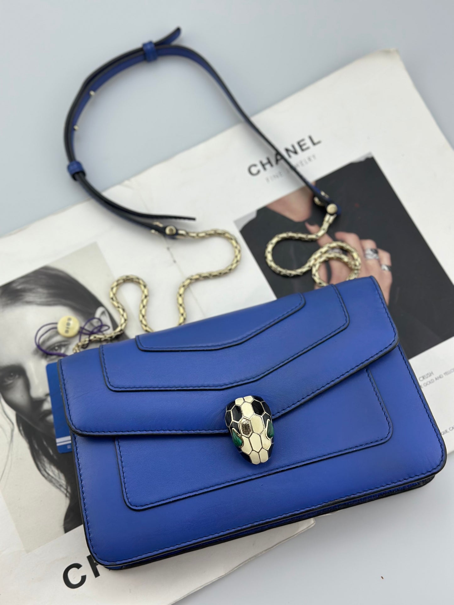 Bvlgari - Serpenti Forever - Leather - Blue - (mini)