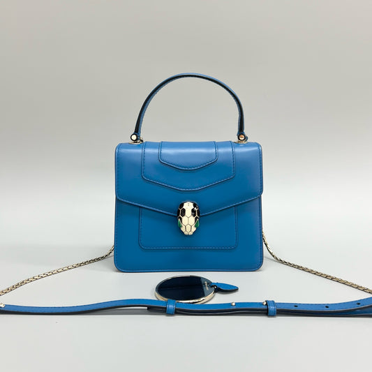 BVLGARI - Serpenti Forever - Leather - Blue - (small)