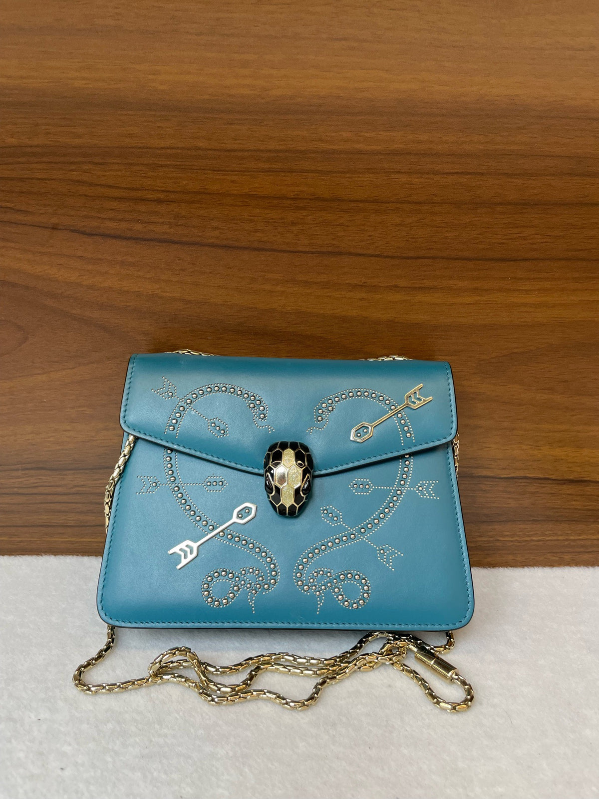 Bvlgari - Serpenti Forever - Leather - Blue - (small)