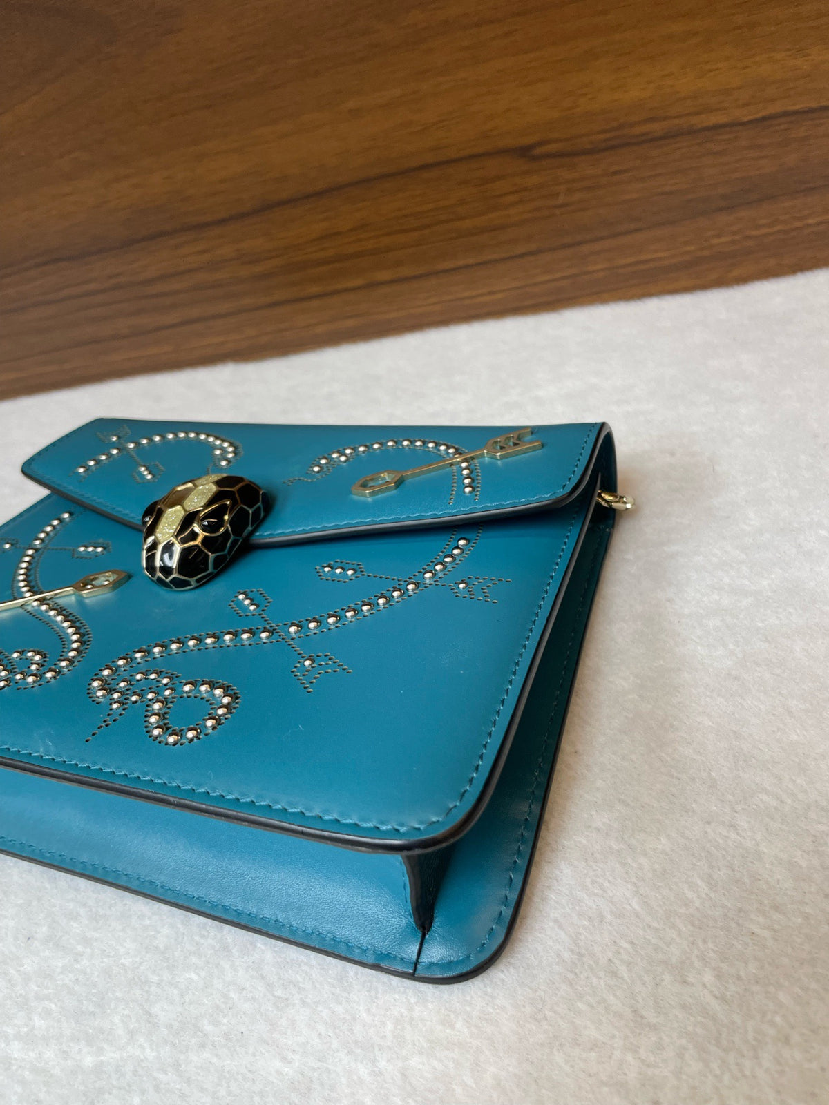 Bvlgari - Serpenti Forever - Leather - Blue - (small)