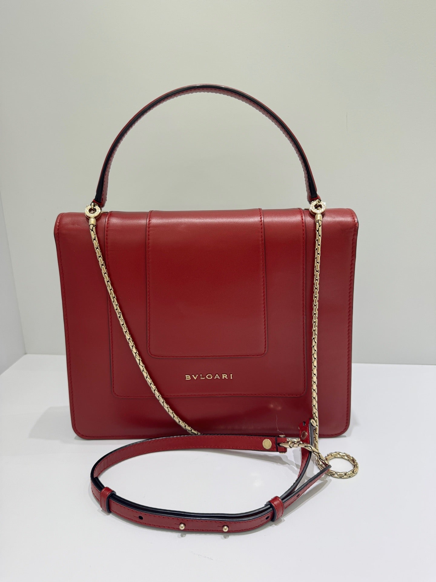 Bvlgari - Serpenti Forever - Leather - Burgundy - (small)