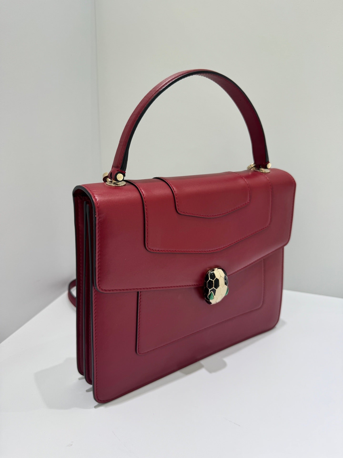Bvlgari - Serpenti Forever - Leather - Burgundy - (small)