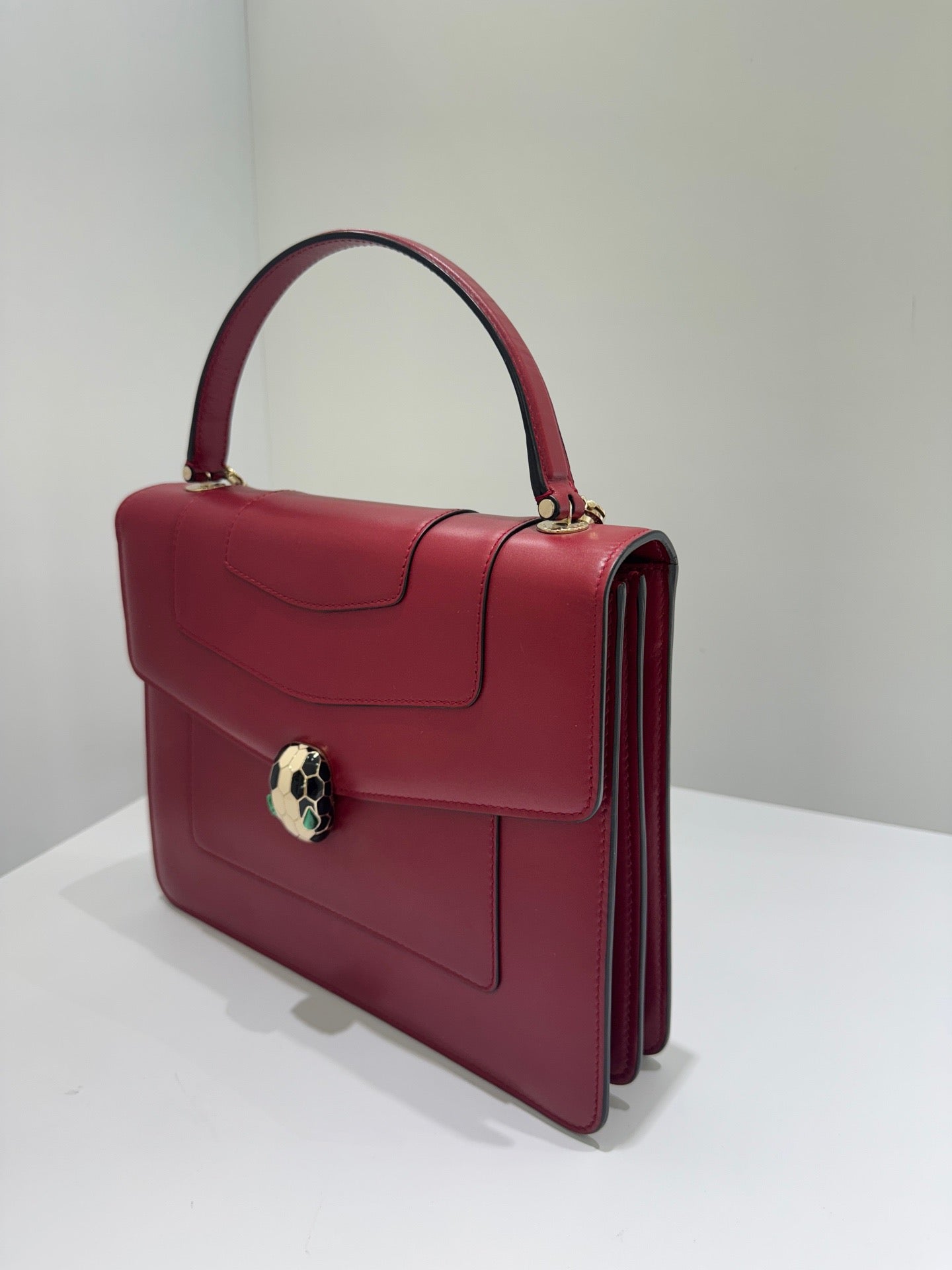 Bvlgari - Serpenti Forever - Leather - Burgundy - (small)
