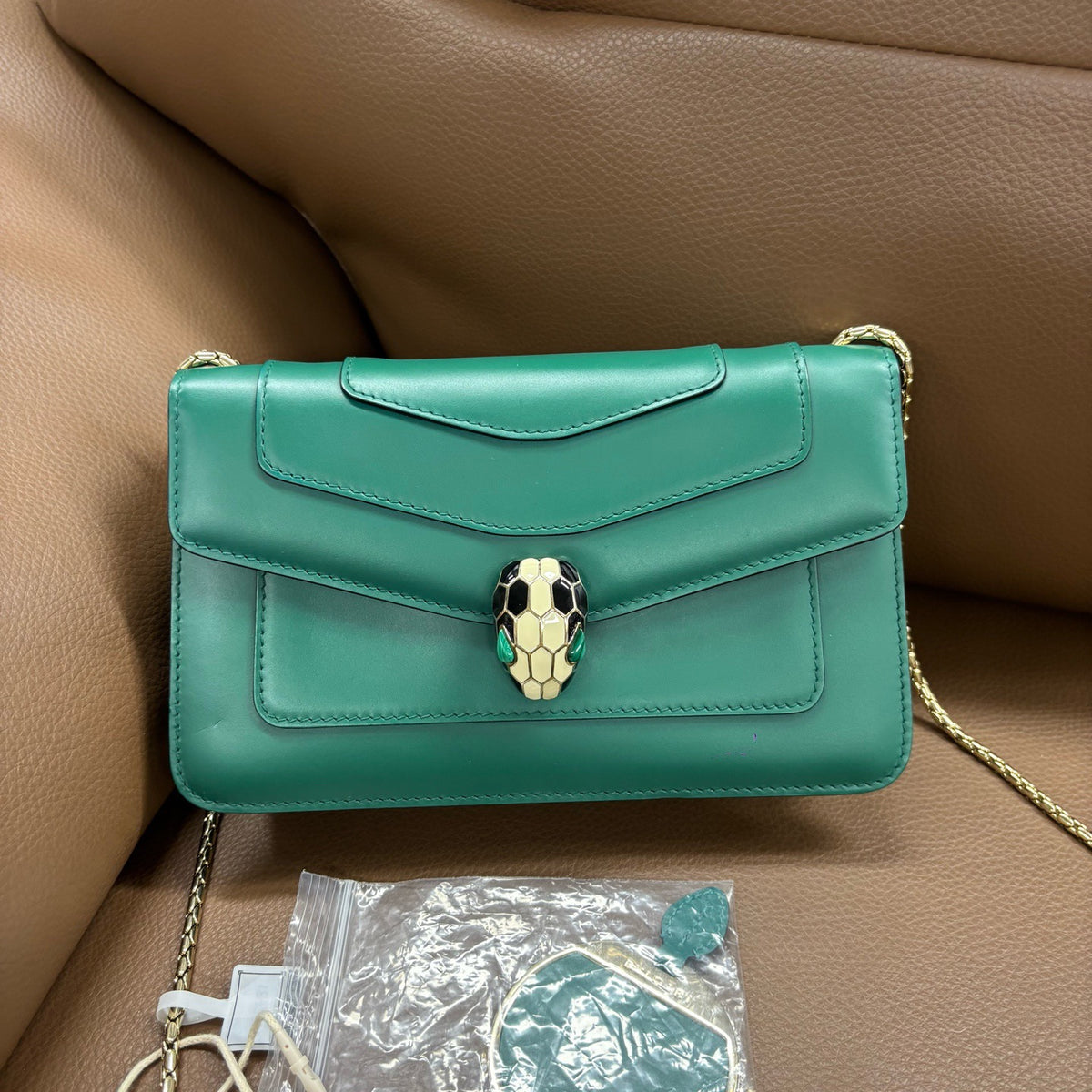Bvlgari - Serpenti Forever - Leather - Green - (mini)